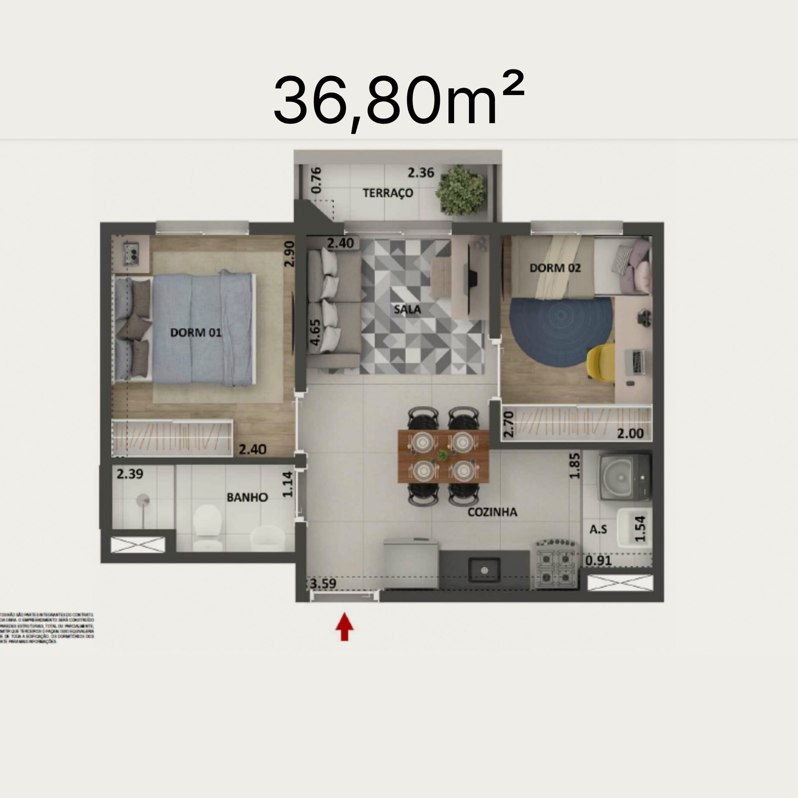 36,80m²
