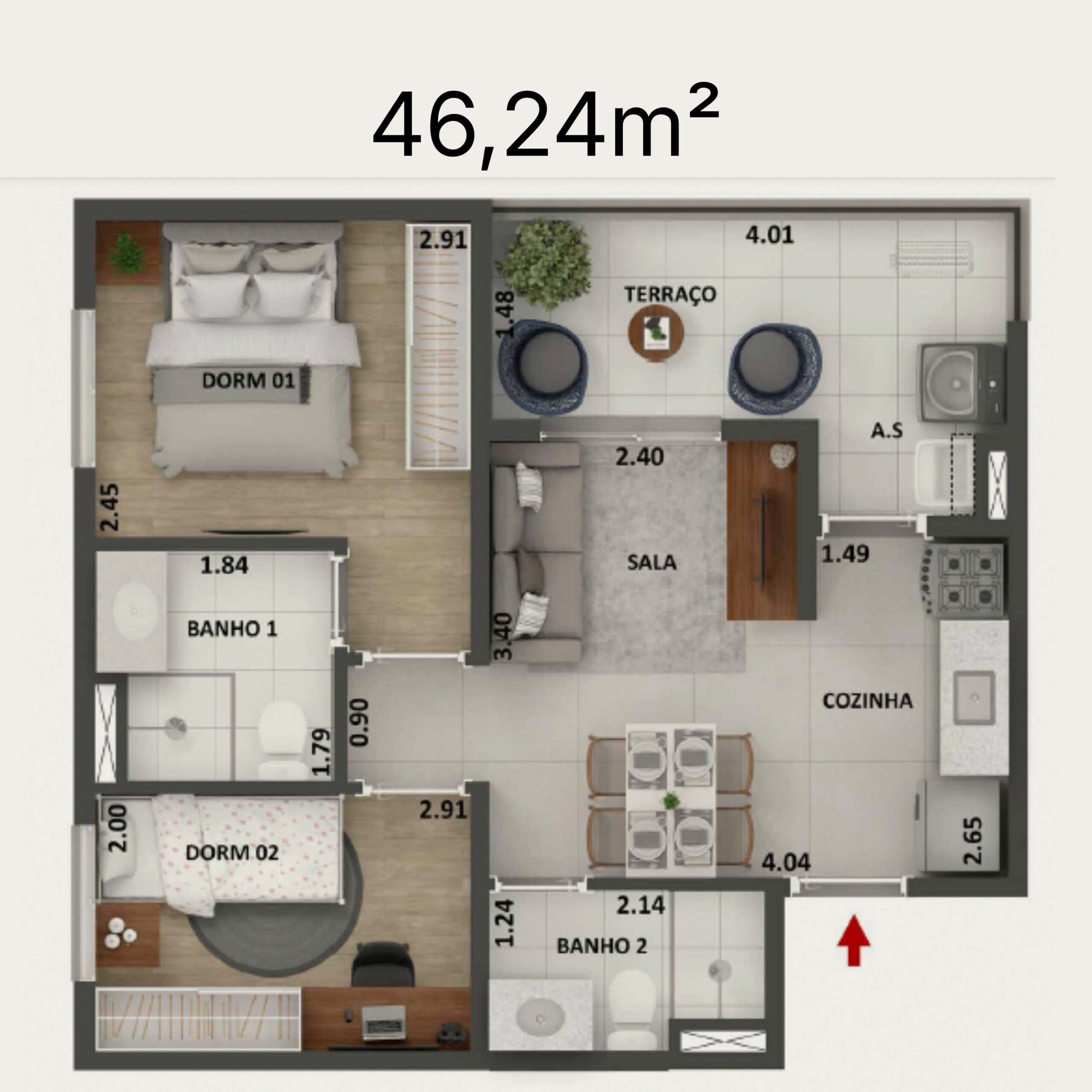 46,24m²